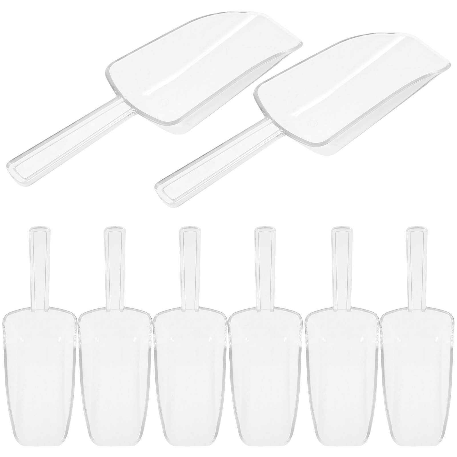 Ice Pick Pick - 8Pcs Food Scoop Mini Clear Plastic