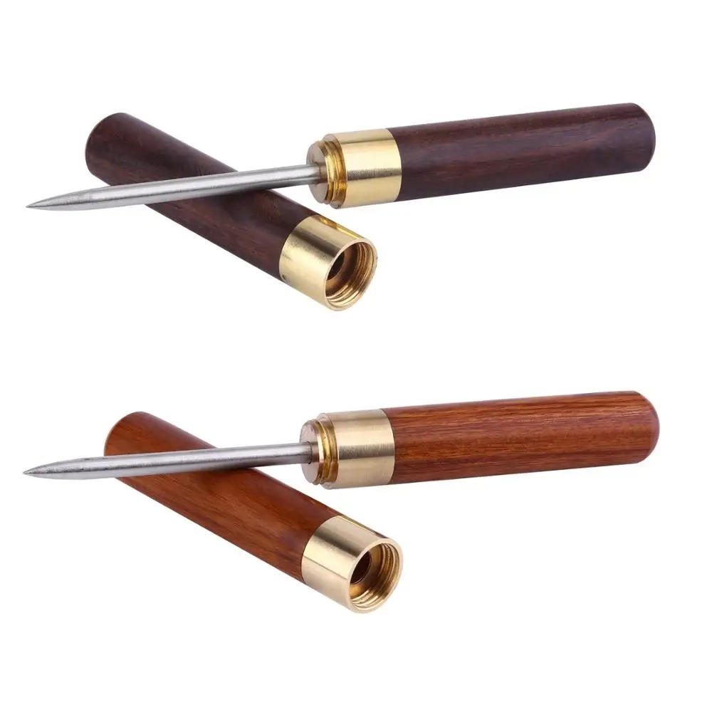 Ice Pick Pick - Stainless Steel Ice Pick with Wooden