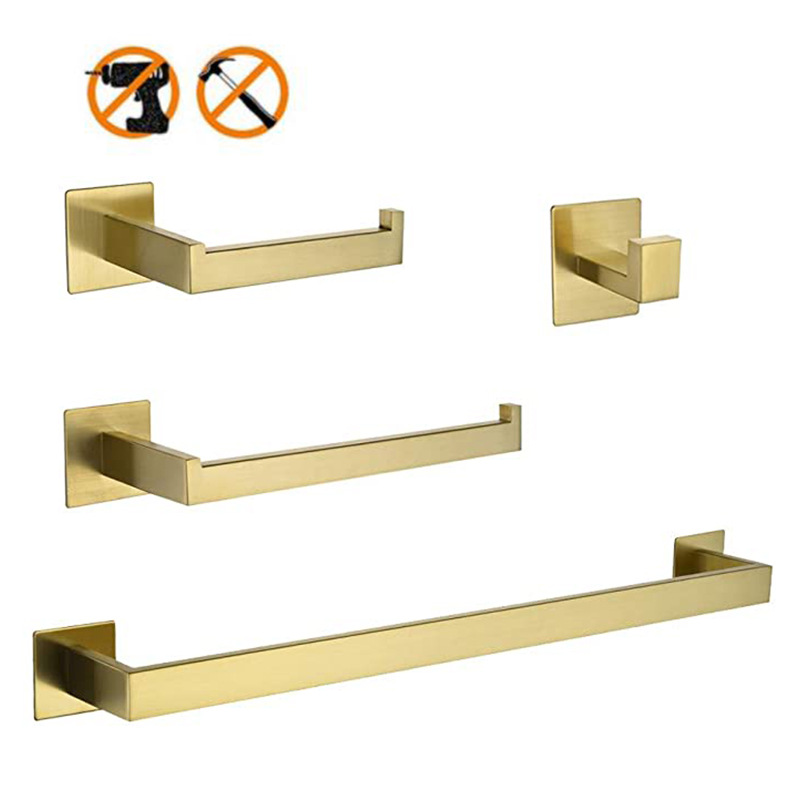 Home Bar Set - 304 Stainless Steel 4-Piece Gold Bathroom