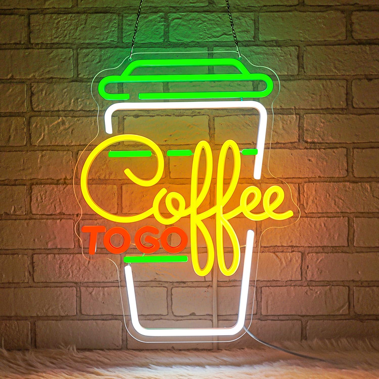 Home Bar And Restaurant - Coffee Neon Sign USB Dimmable LED