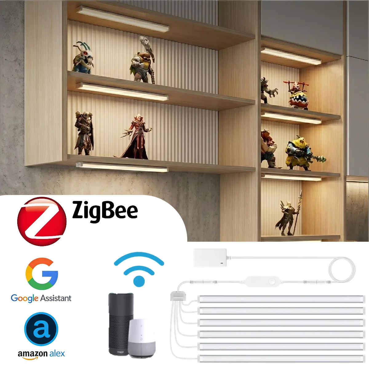 Home Bar And Cabinet - Zigbee Smart Under Cabinet Lights, Dimmable