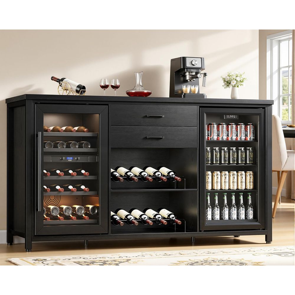 Large Coee Bar Cabinet with 2  - огляд і ціна Home Bar And Cabinet