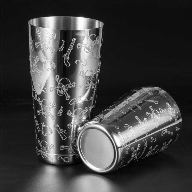 500ml/800ml Engraving Skull St - огляд і ціна Boston Shaker Set