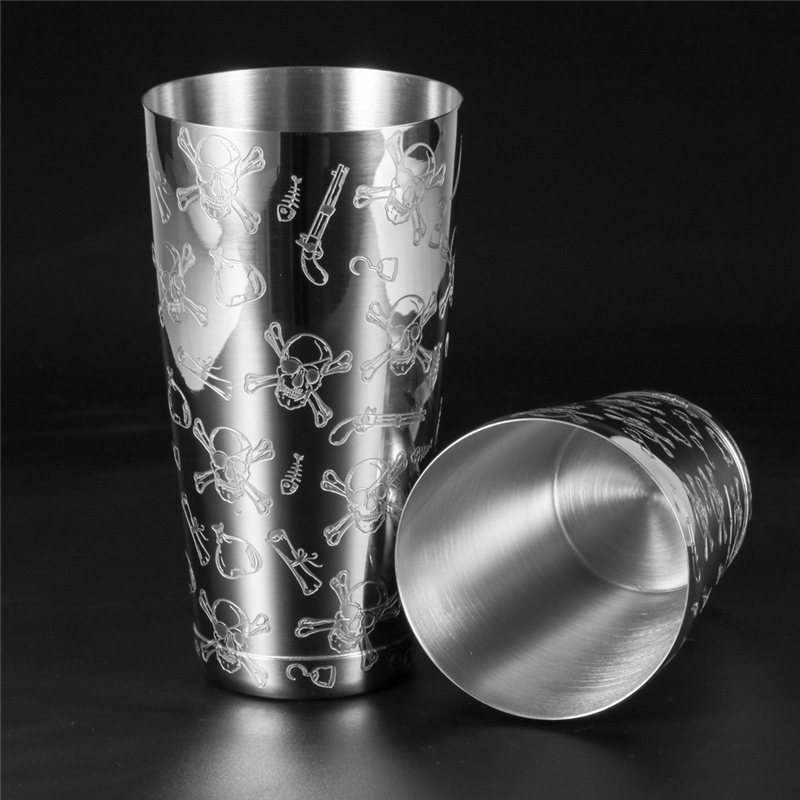 500ml/800ml Engraving Skull St - огляд і ціна Boston Shaker Set