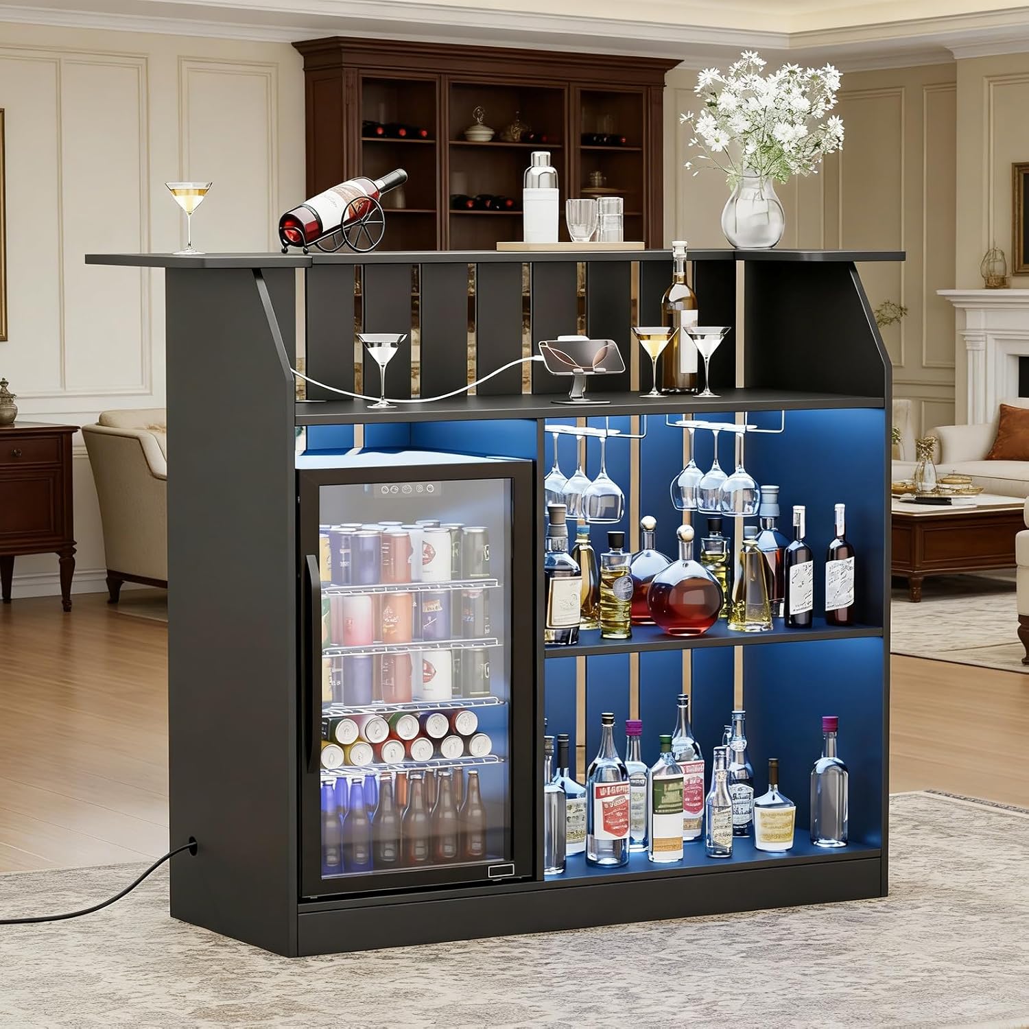 U-Shape Bar Table, Home Bar Un - огляд і ціна Home Bar And Fridge