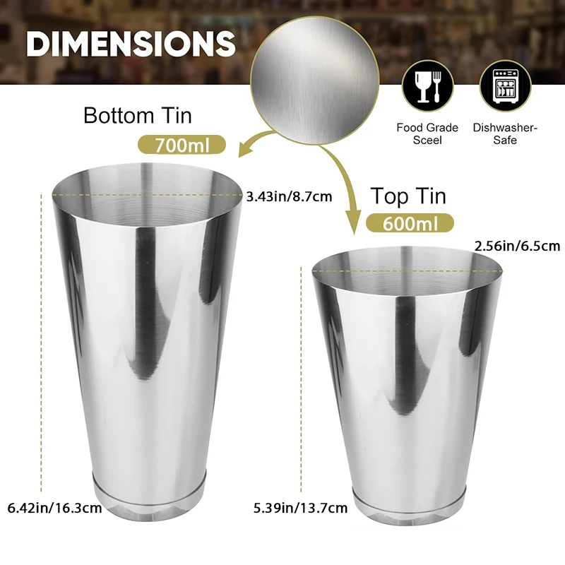 Boston Cocktail Shaker Set 18  - огляд і ціна Boston Shaker Set