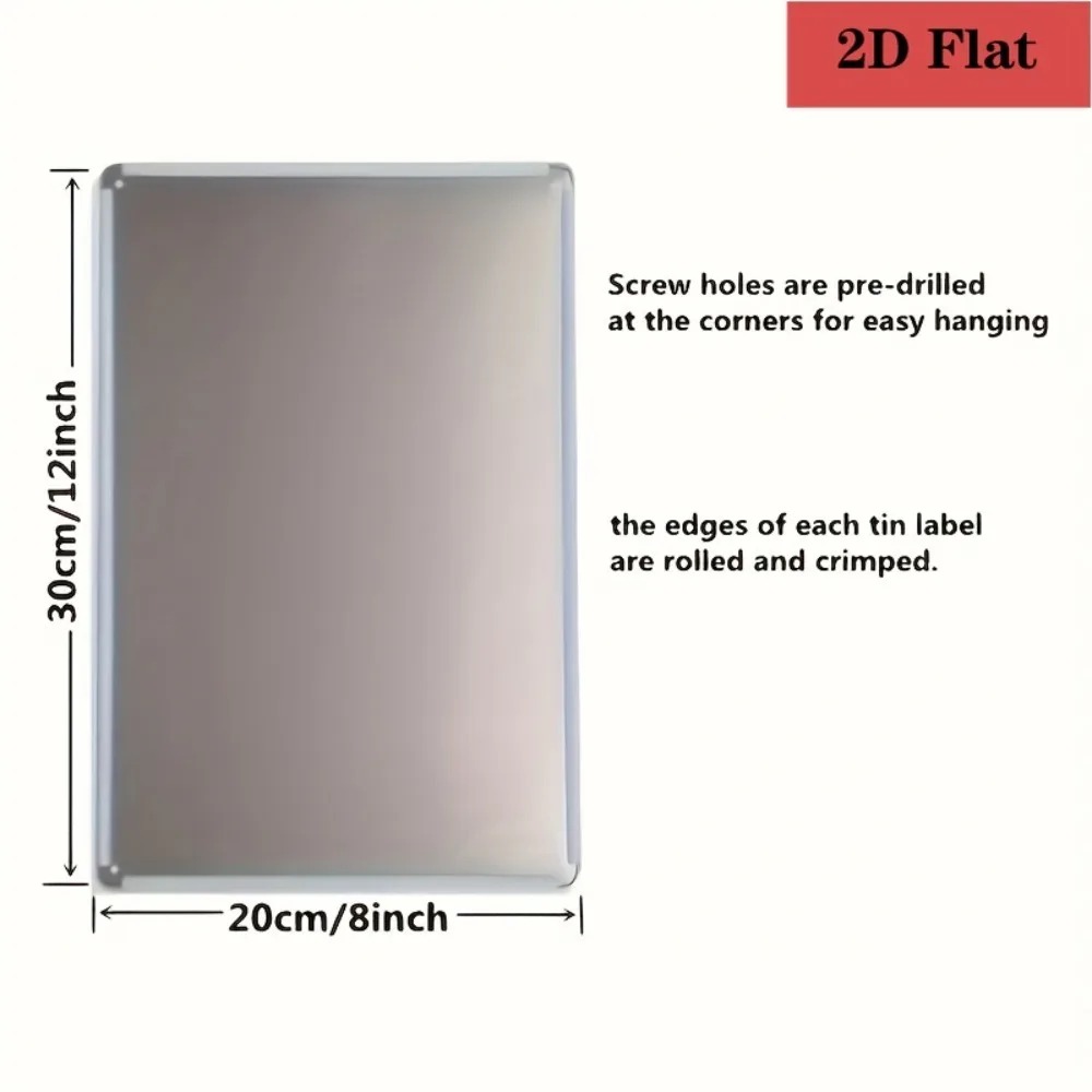 8×12Inch Customizable Metal Pl - огляд і ціна Home Bar And Restaurant