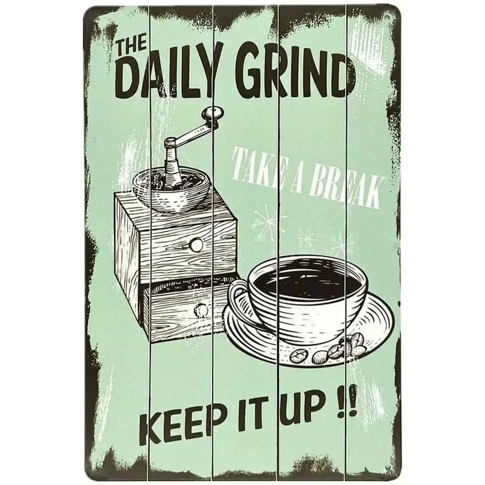 Plaque Metal Signs Drink Coffe - огляд і ціна Home Bar Cafe