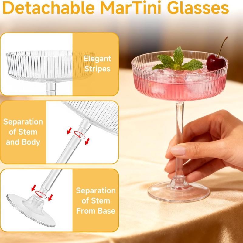 Clear Plastic Martini Dessert  - огляд і ціна Home Bar Supplies