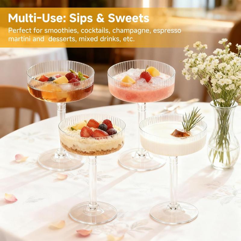 Clear Plastic Martini Dessert  - огляд і ціна Home Bar Supplies