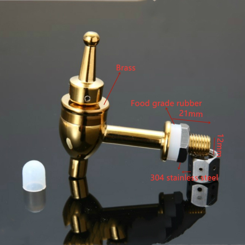 Copper Wine Barrel Spigot Beve - огляд і ціна Home Bar And Fridge