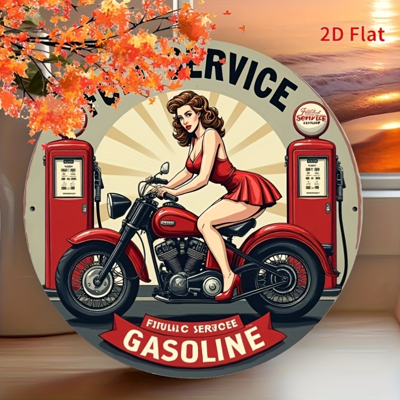 Round Metal Tin Sign Wall Deco - огляд і ціна Home Bar Cafe