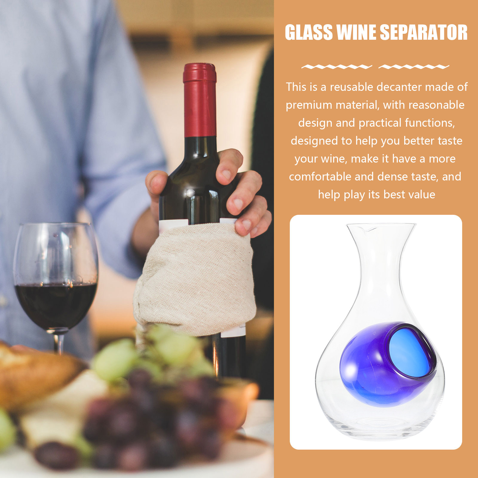 Reusable Wine Decanter Premium - огляд і ціна Home Bar Supplies