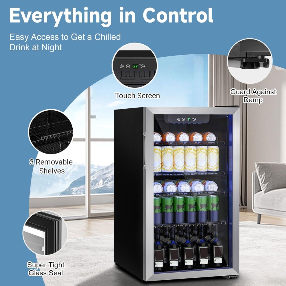 110 Can Compact Beverage Refri - огляд і ціна Home Bar And Fridge