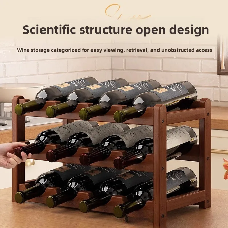 High-end bamboo wood burgundy  - огляд і ціна Home Bar And Cabinet