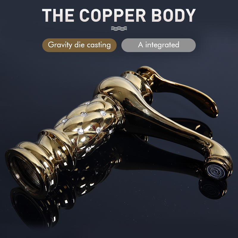 Washbasin Faucet Gold Crystal  - огляд і ціна Home Bar Sink