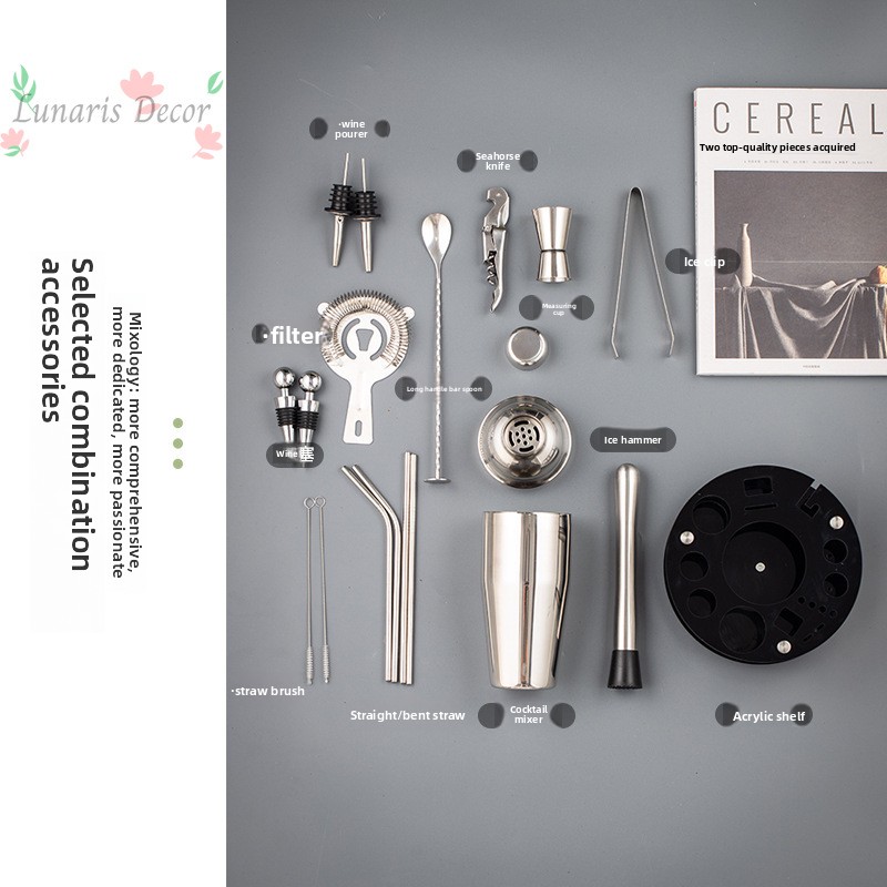 Complete Bartending Tools Kit  - огляд і ціна Boston Shaker Set