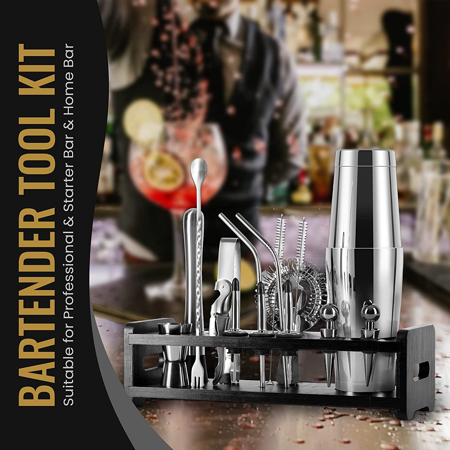 stllCocktail Shaker Set 18 Pie - огляд і ціна Boston Shaker Set
