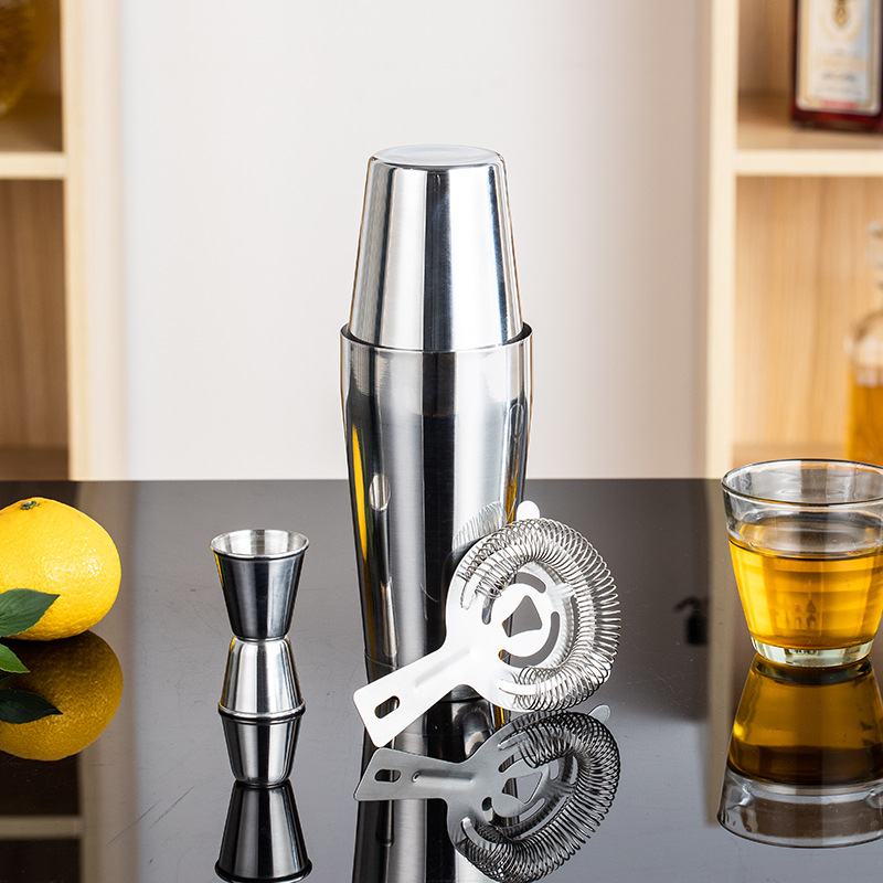 Stainless Steel Bar Tool Set C - огляд і ціна Boston Shaker Set