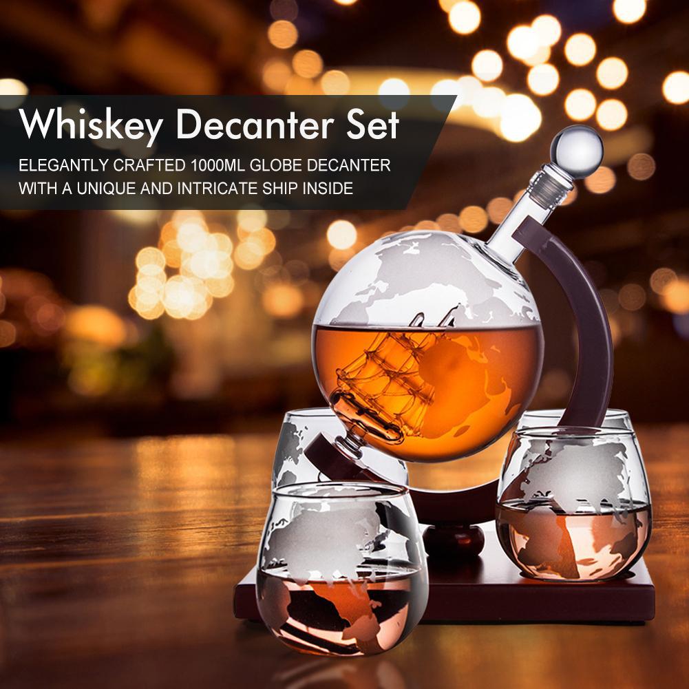 850ml Whiskey Globe Decanter S - огляд і ціна Decanter Globe Set