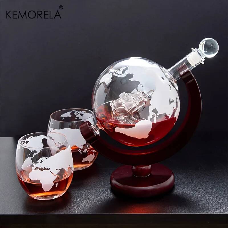 900ML Globe Whiskey Decanter S - огляд і ціна Decanter Globe Set