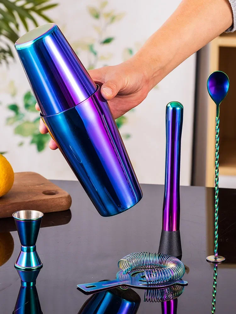 5/7pcs Rainbow Cocktail Shaker - огляд і ціна Boston Shaker Set