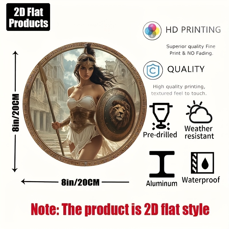 Vintage Greek Warrior Round Al - огляд і ціна Home Bar And Kitchen