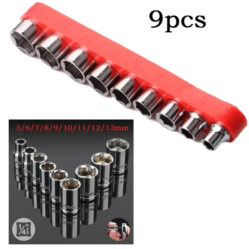 9 Pcs 1/4 Inch Drive 5-13mm He - огляд і ціна Home Bar Supplies