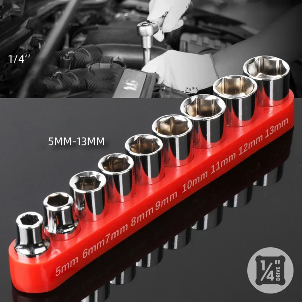 9 Pcs 1/4 Inch Drive 5-13mm He - огляд і ціна Home Bar Supplies