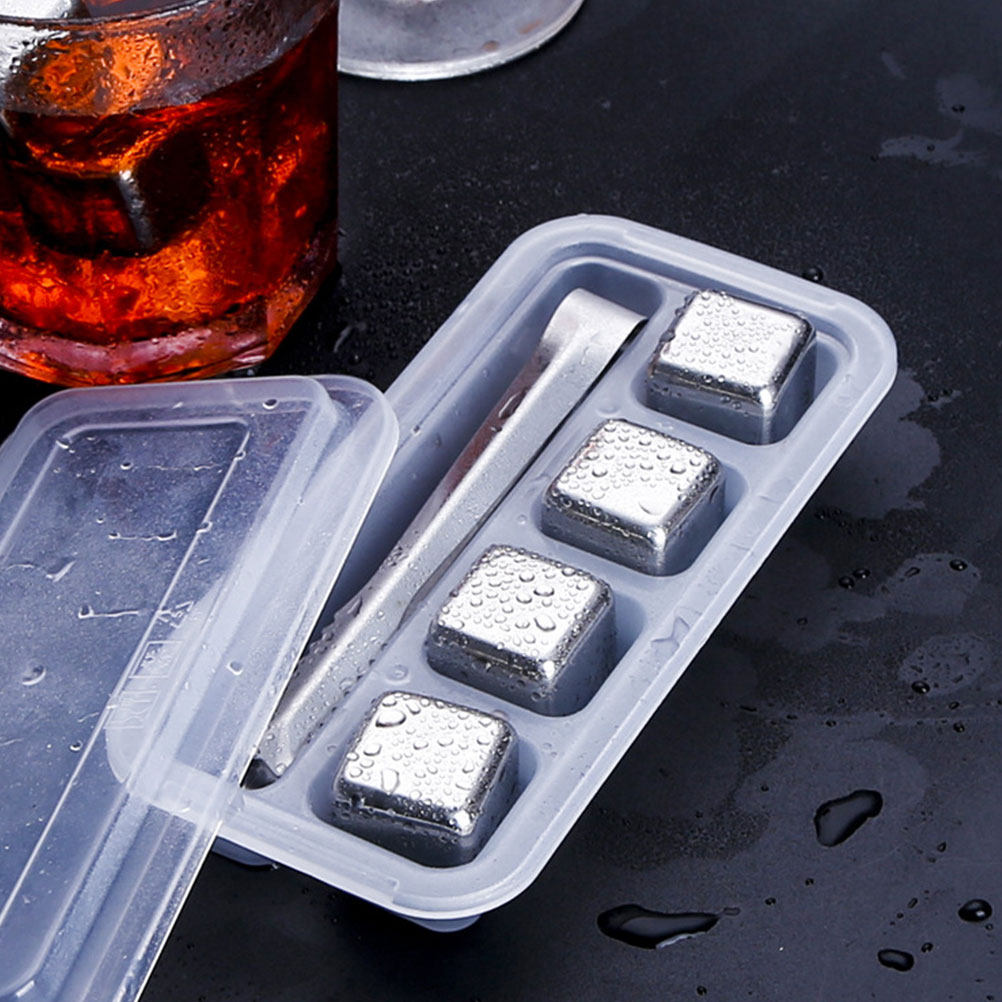 2Sets Stainless Steel Ice Cube - огляд і ціна Home Bar Set