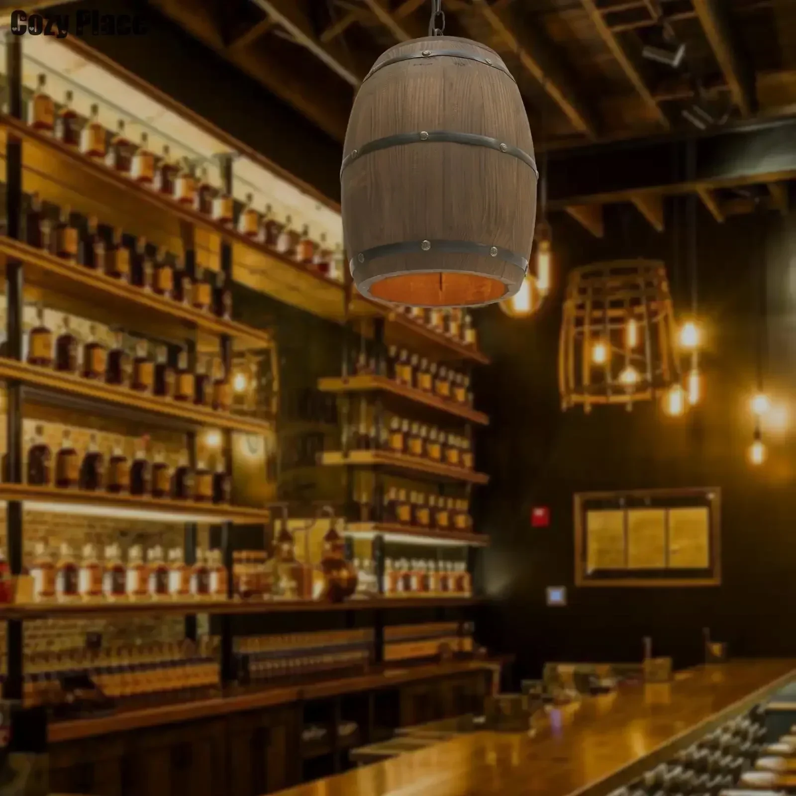 Rustic Lamp Vintage Chandelier - огляд і ціна Home Bar Cafe