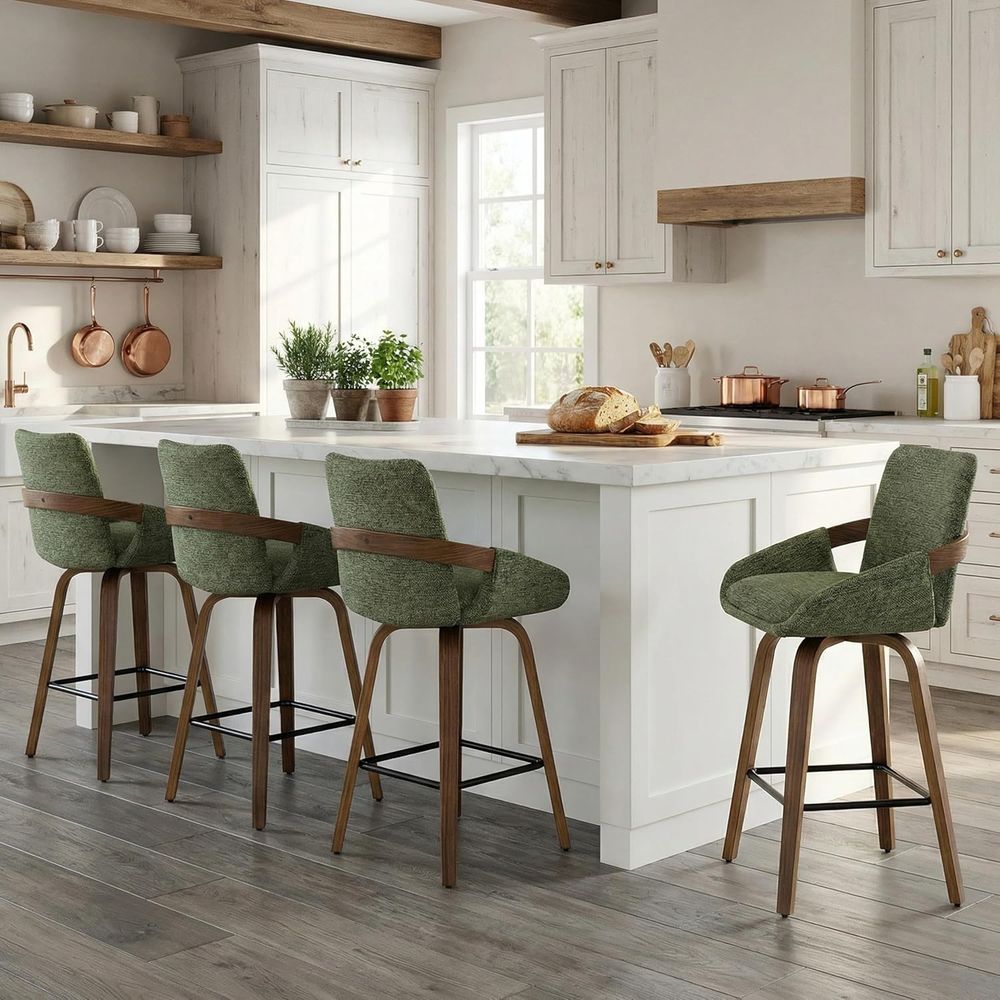 Set of 2 26 Swivel Bar Stools  - огляд і ціна Home Bar Seating